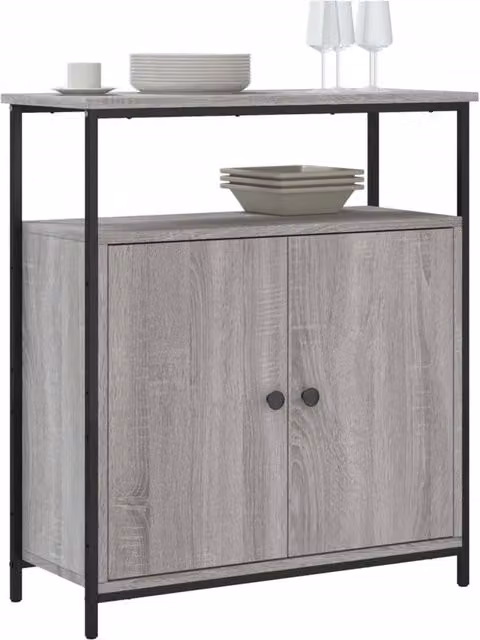Berkfield Home Grey Sonoma Sideboard in Engineered Wood W/D/H: 70 x 30 x 80 cm