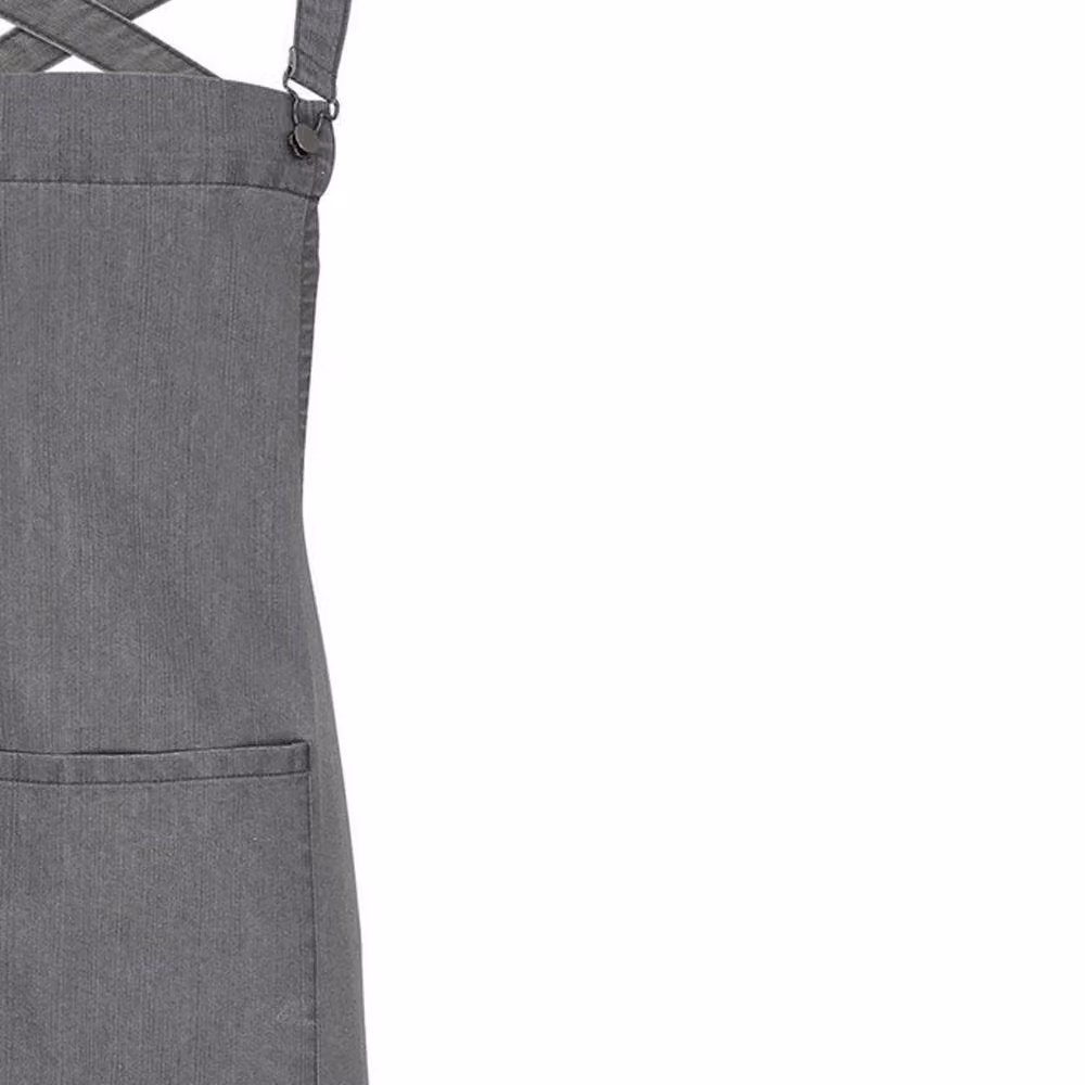 Premier Barista Cross Back Bib Apron in Grey – 2