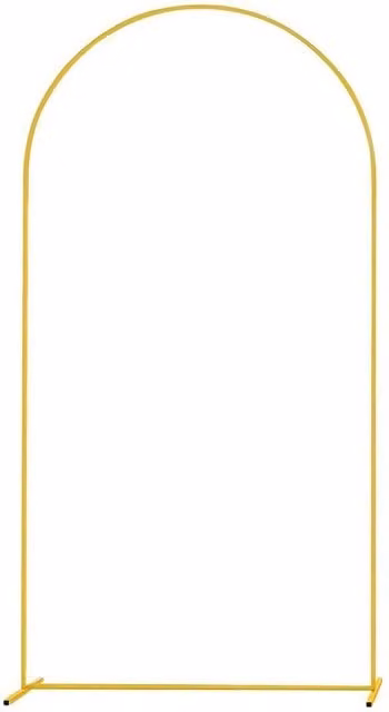 Ventryn Large Freestanding Wedding Arch Door Backdrop Stand in Gold, Height: 180 cm – 1