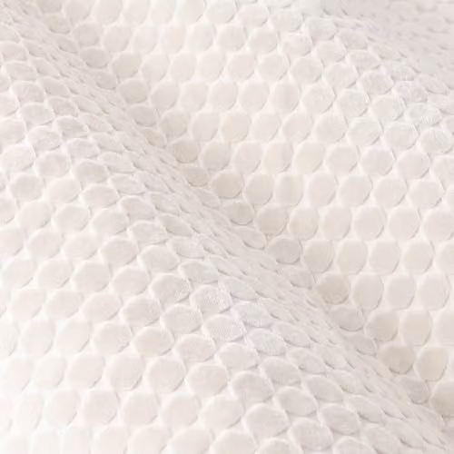 Paoletti Neptune Ivory Velvet Blackout Eyelet Curtains, W: 168 cm, H: 137 cm – 3