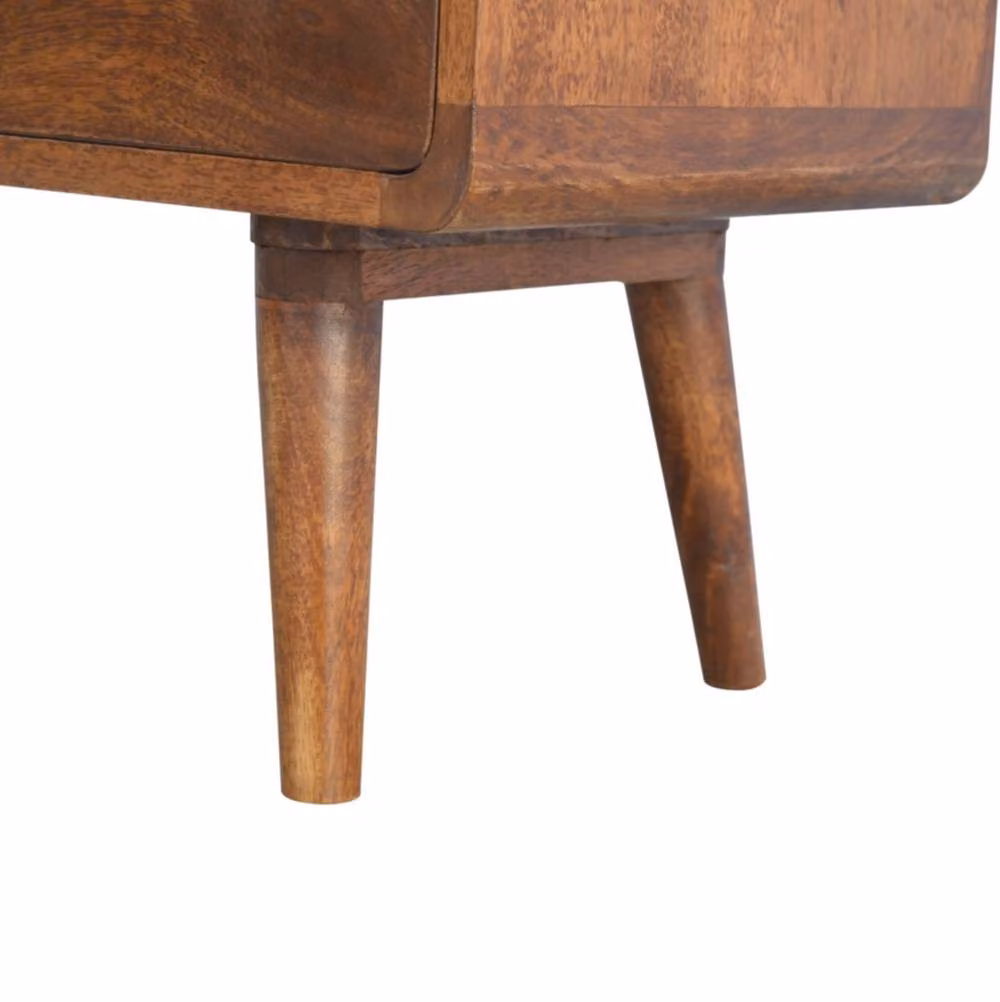 STILVORA 2-Drawer Chest of Drawers in Brown Solid Wood – 5
