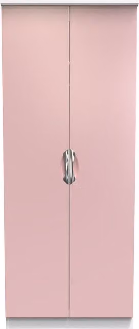 2 U Holborn Ready Assembled 2 Door Wardrobe in Dusty Pink
