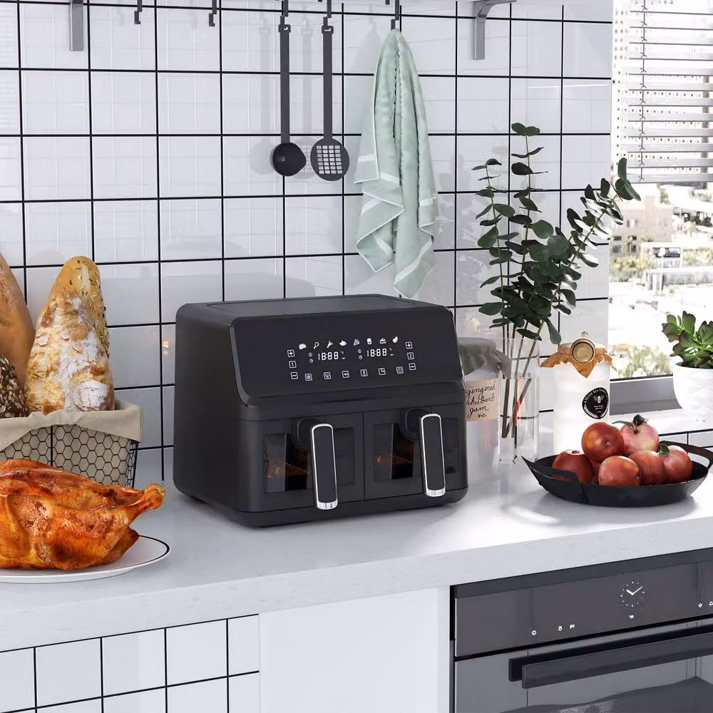 STILVORA 8L Dual Basket Air Fryer with Digital Display, Black – 2