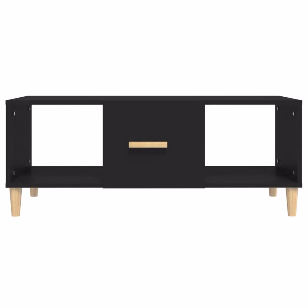 Berkfield Home Modern Black Coffee Table, W/D/H: 102 x 50 x 40 cm – 3