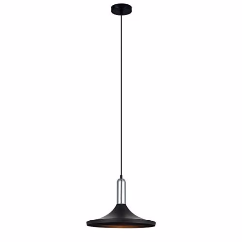 Netlighting Modern Black Metal Hanging Pendant Light with E27 Socket