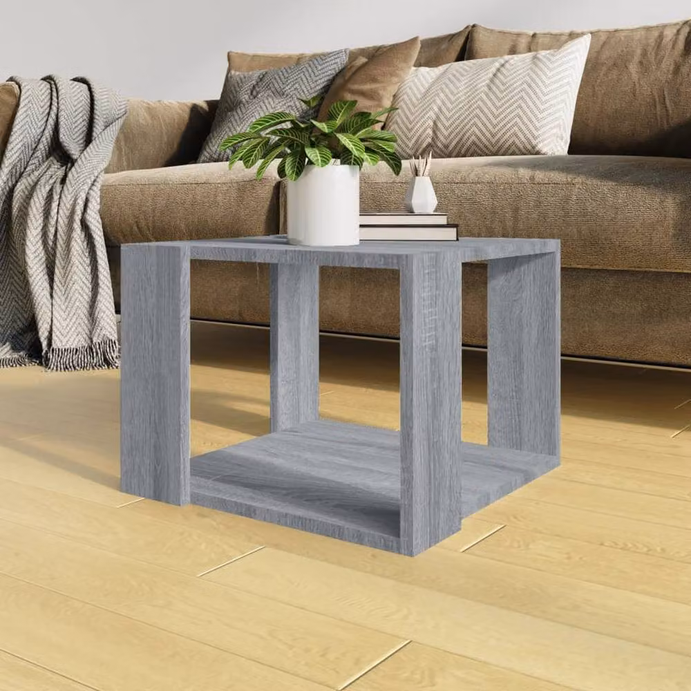 Berkfield Home Grey Sonoma Coffee Table, W/D/H: 40 x 40 x 30 cm – 2