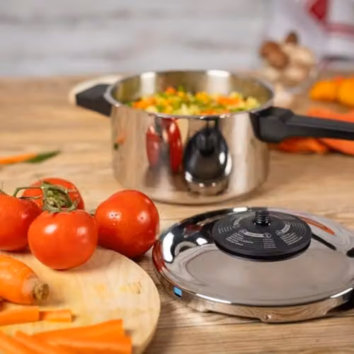 Kuhn Rikon Stainless Steel Pressure Cooker and Food Steamer with 3.5 l Capacity, Silver – 3