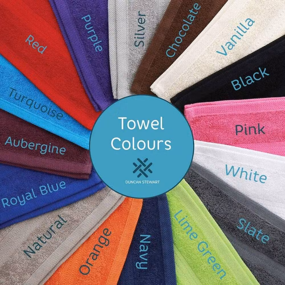 Duncan Stewart Personalised Luxury Fluffy Cotton Hand Towel in Orange – 2
