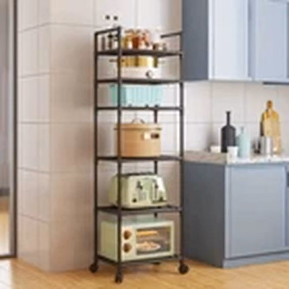 EONLION Heavy Duty 6 Tier Metal Storage Rack for Home Office, Black – 3