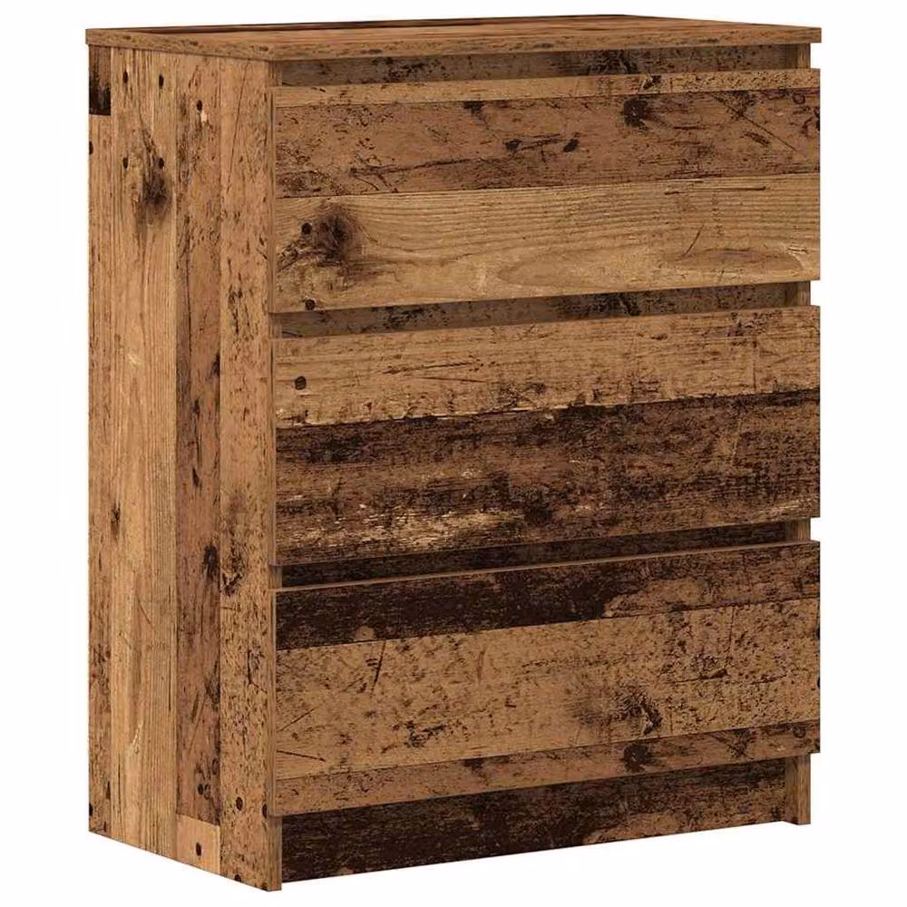 Berkfield Home Rustic Old Wood Sideboard in Brown, W/D/H: 60 x 35 x 76 cm – 2