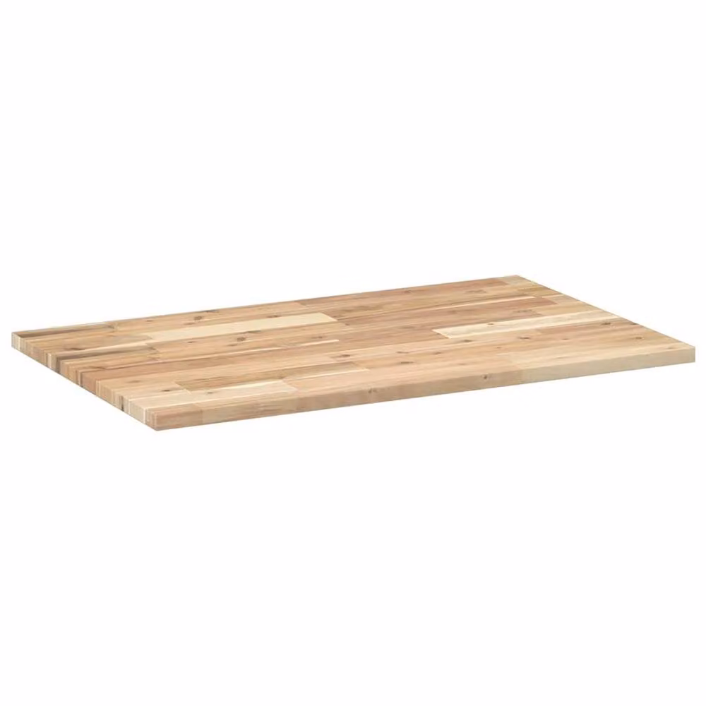 Berkfield Home Versatile Untreated Solid Wood Acacia Desk Top in Brown, W: 60 cm, D: 50 cm, H: 2 cm – 2