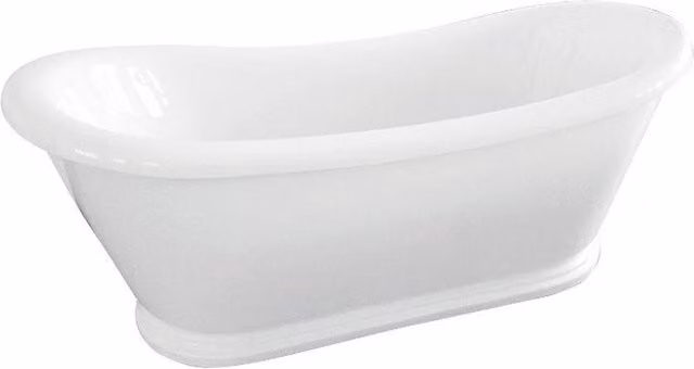 Balterley Contemporary Oval Freestanding Acrylic Bath in White