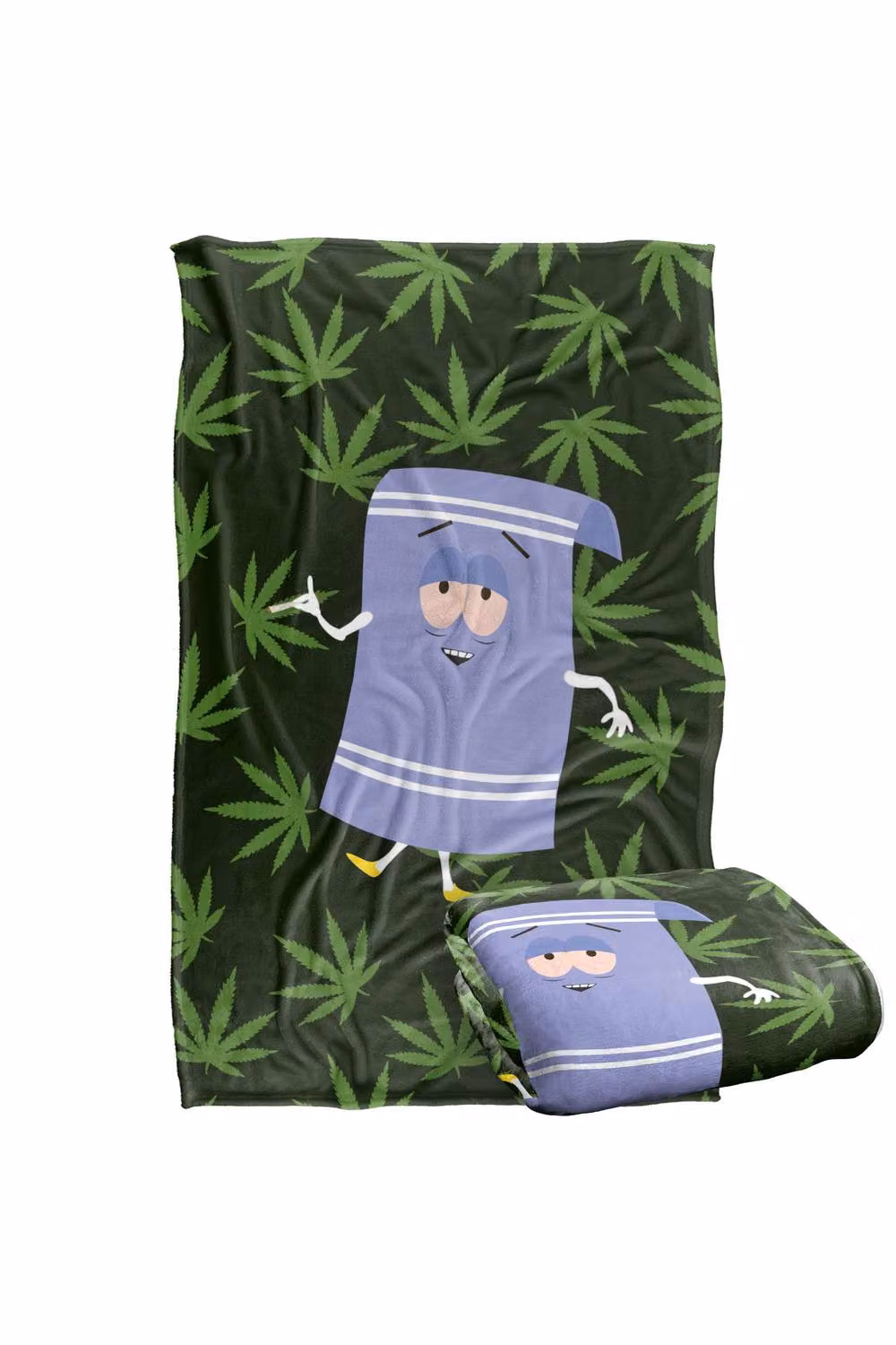 South Park Towlie Pot Leaves Super Soft Fleece Throw Blanket, Multicolour, W: 91 cm, D: 147 cm – 6