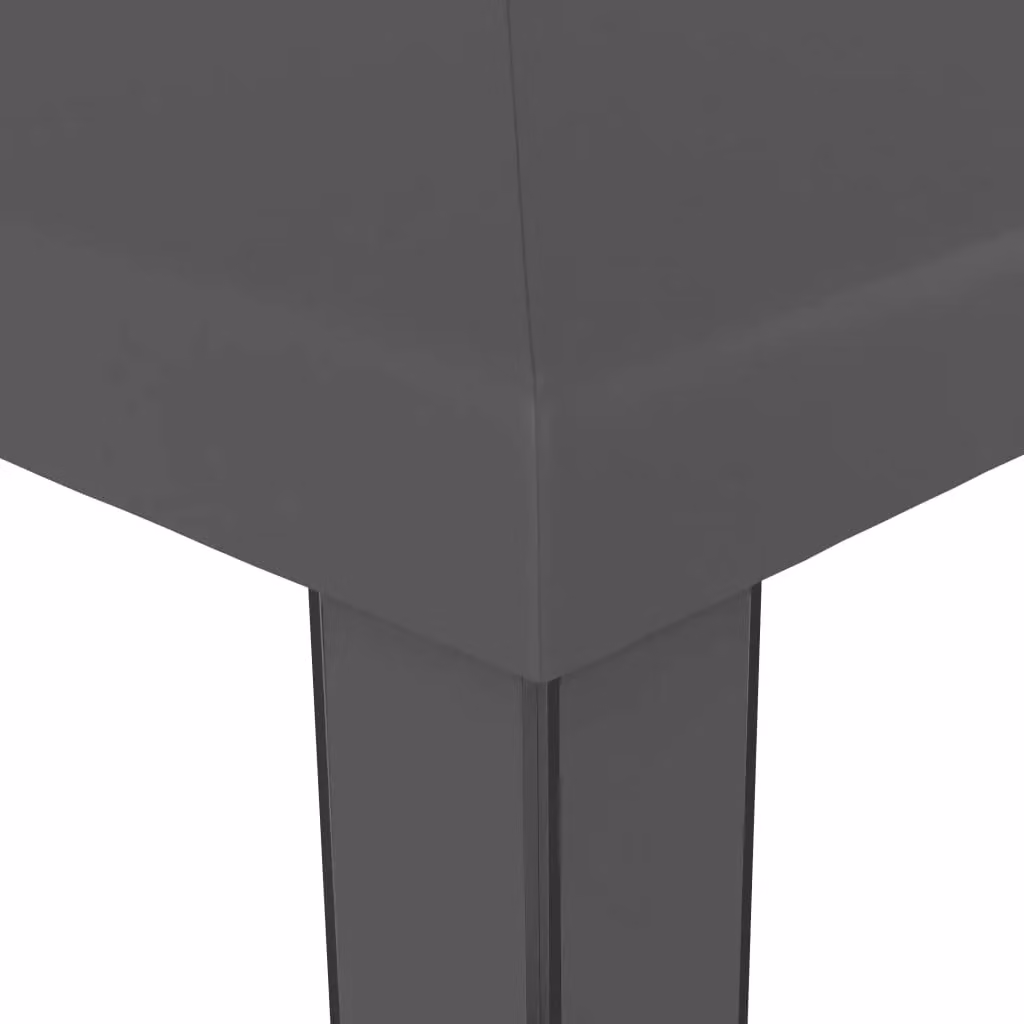 Berkfield Home Anthracite and Black Double Roof Gazebo with LED String Lights, W/D: 3 x 3 m – 4
