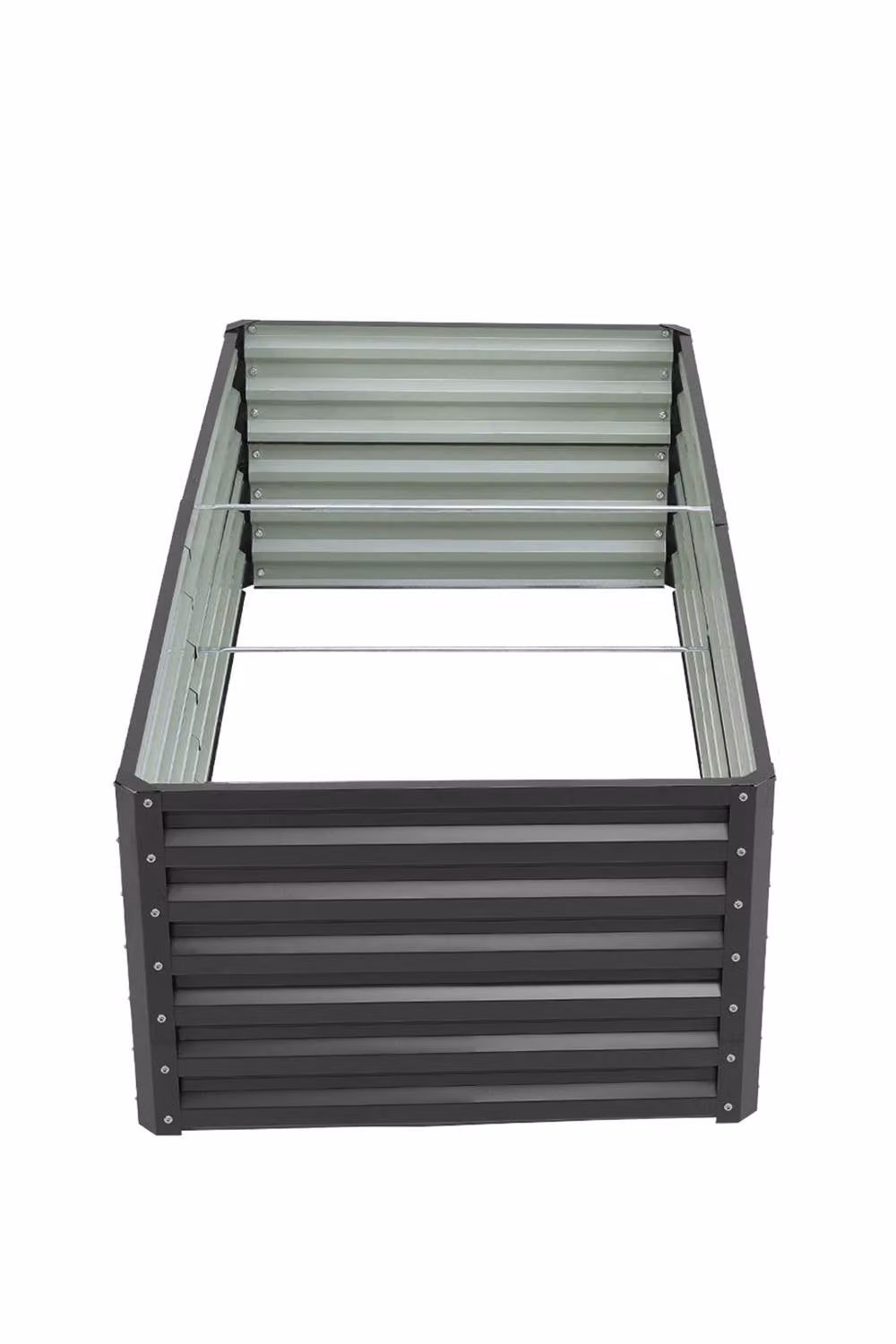 Garden Sanctuary Grey Metal Outdoor Raised Garden Bed – 6