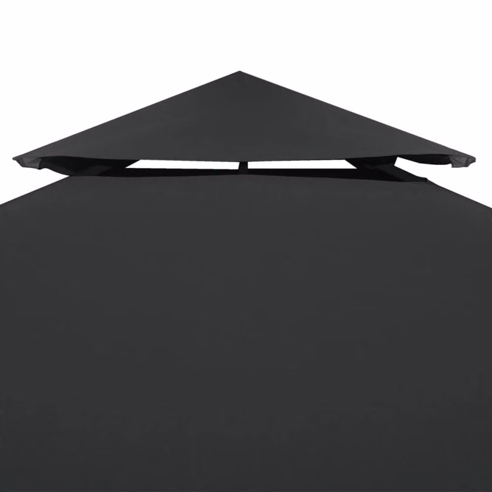 Berkfield Home PVC-Coated Gazebo Canopy Replacement Cover, Dark Grey, W x D: 3 x 3 m – 2
