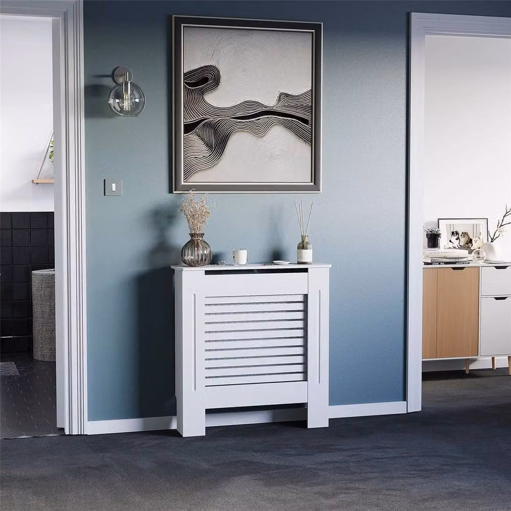 FORGEVIO Modern Small White Lacquered MDF Wood Cabinet Doors – 2