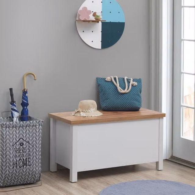 Timber Art Design UK Astbury Ottoman Blanket Box in White