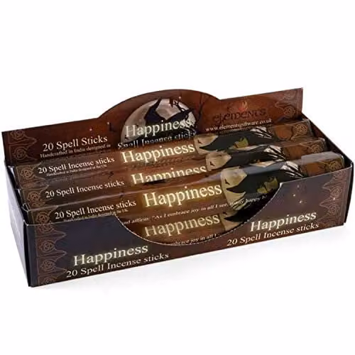 Something Different Elements Happiness Spell Incense Sticks, Pack of 6, Multicolour