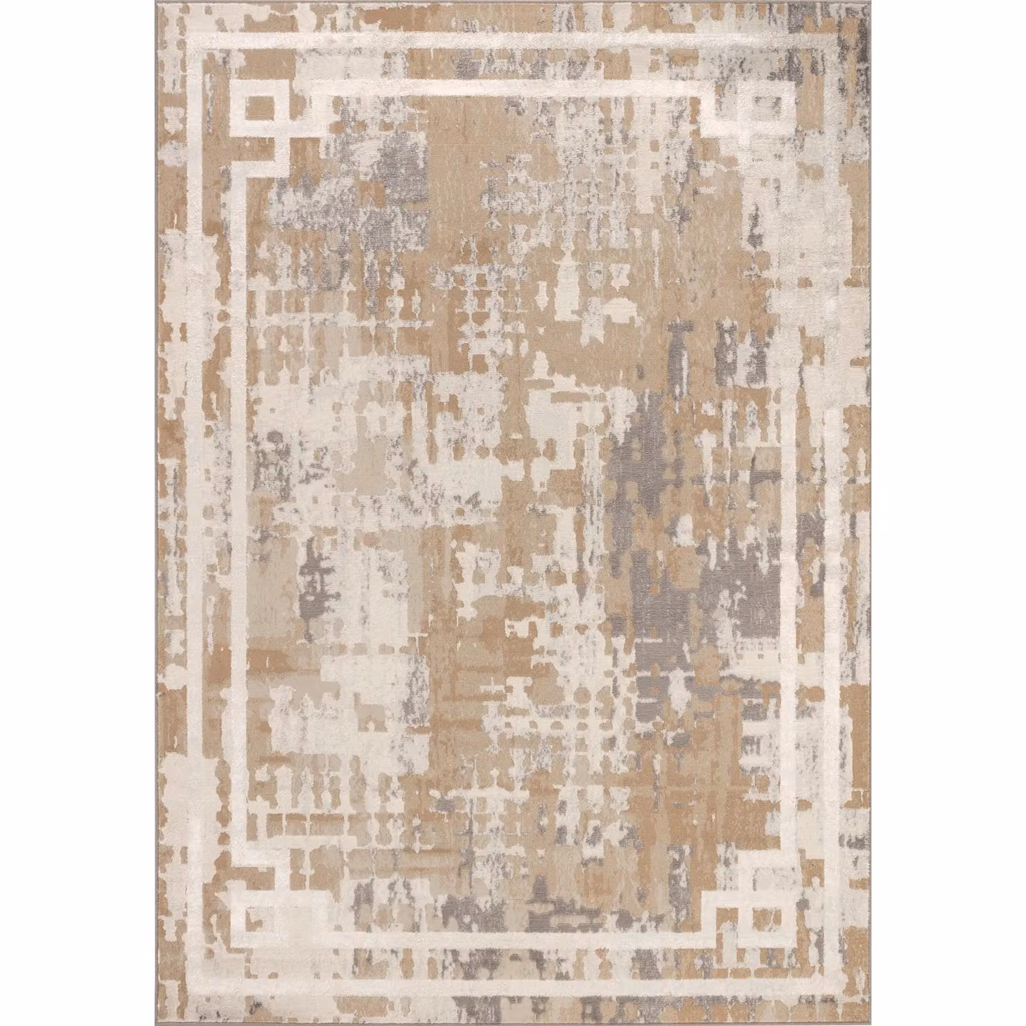 Livabliss Martina Taza Abstract Modern Marble Rug, Beige and Grey, W: 80 cm, D: 150 cm – 5