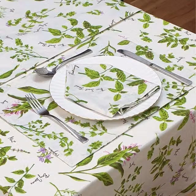 Kitchenwise Floral Herb Garden Table Placemats, Multicolour
