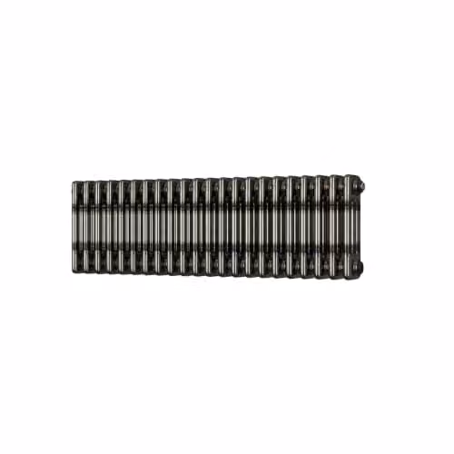 UK Radiators Alpha 3 Column Horizontal Traditional Cast-Iron Style Radiator in Raw Metal with Feet, W: 999 mm, H: 300 mm – 2