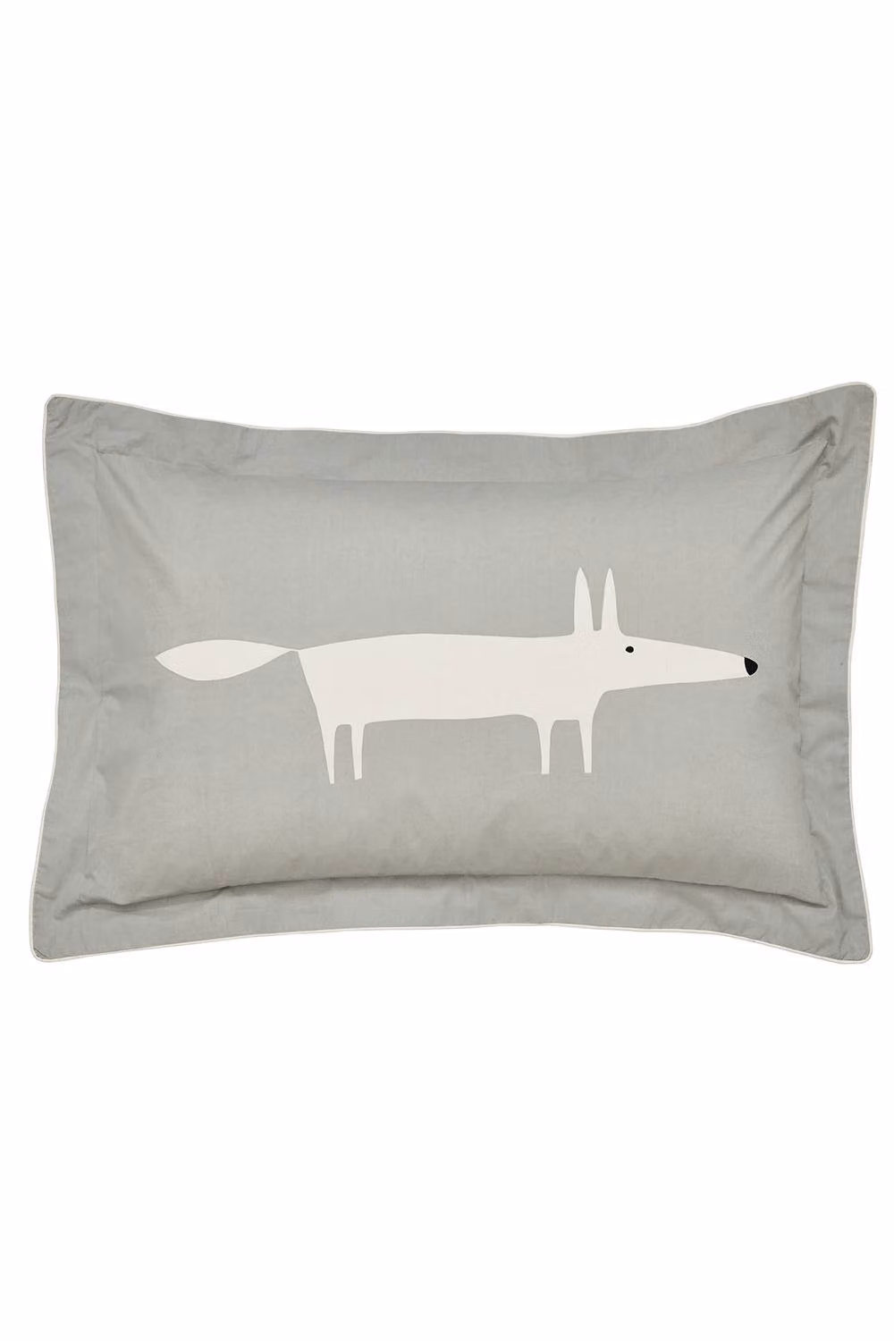 Scion Mr Fox Cotton Percale Super King Duvet Cover and Pillowcase Set, Silver/Grey, W: 200 cm x L: 200 cm – 2