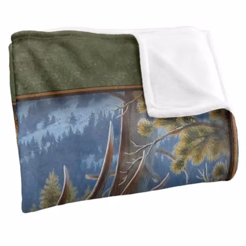JQ Licensing Elk Meadow Silky Touch Super Soft Fleece Throw Blanket, Multicolour, W: 91 cm, D: 147 cm – 2