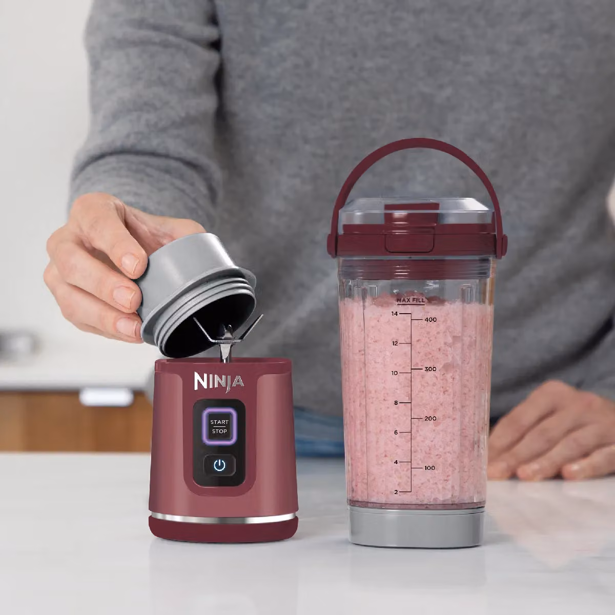 Ninja Blast Cordless Portable Blender in Red, 0.53 l – 13