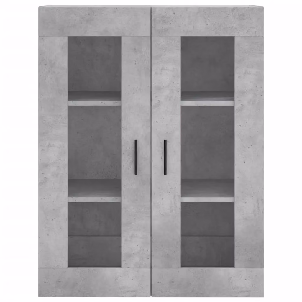 Berkfield Home Industrial Highboard in Concrete Grey with Glass Doors, W/D/H: 69.5 x 34 x 180 cm – 3