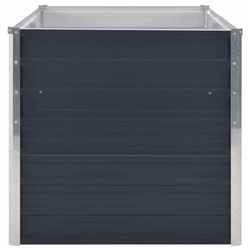 vidaXL Raised Garden Bed in Anthracite Galvanised Steel, W/D/H: 160 x 80 x 77 cm – 4
