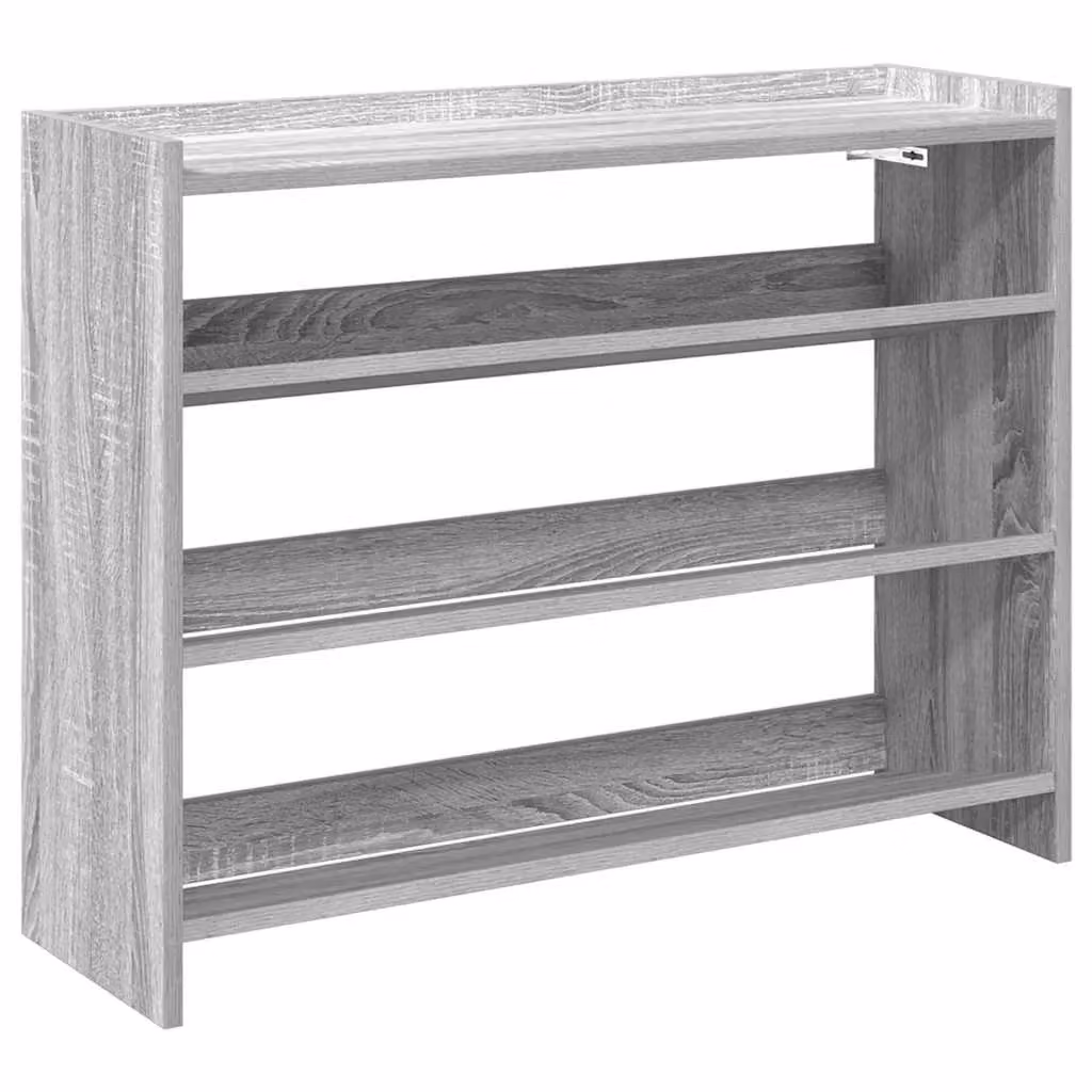 Berkfield Home Grey Sonoma Shoe Rack, W: 80 cm, D: 25 cm, H: 62 cm – 2