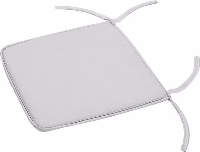 Lifeideas 4 Piece Grey Weatherproof Outdoor Square Seat Cushion Set