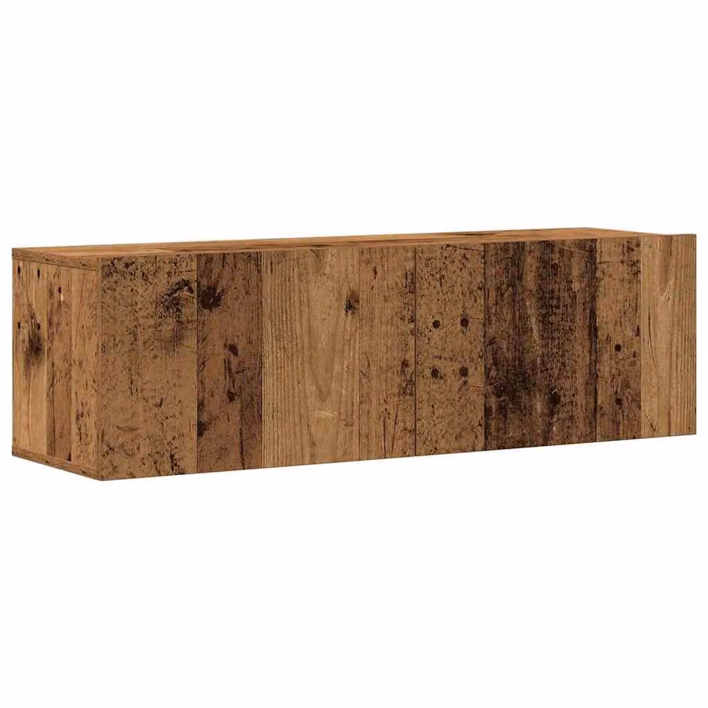 Berkfield Home 6 Piece Wall Mounted TV Cabinet Set in Brown Old Wood Engineered Wood – 3