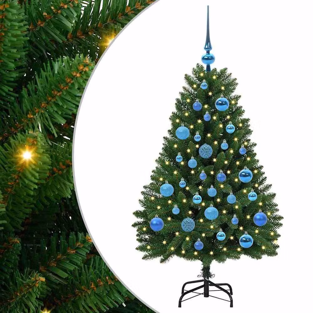 Berkfield Home Elegant Green Artificial Tabletop Christmas Tree with Stand, Height: 120 cm – 3