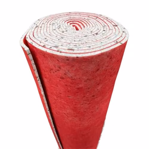 Mega Flooring UK Carpet Underlay Duo 10mm High Density PE Foam, Red, W: 137 cm, L: 1100 cm, H: 1 cm