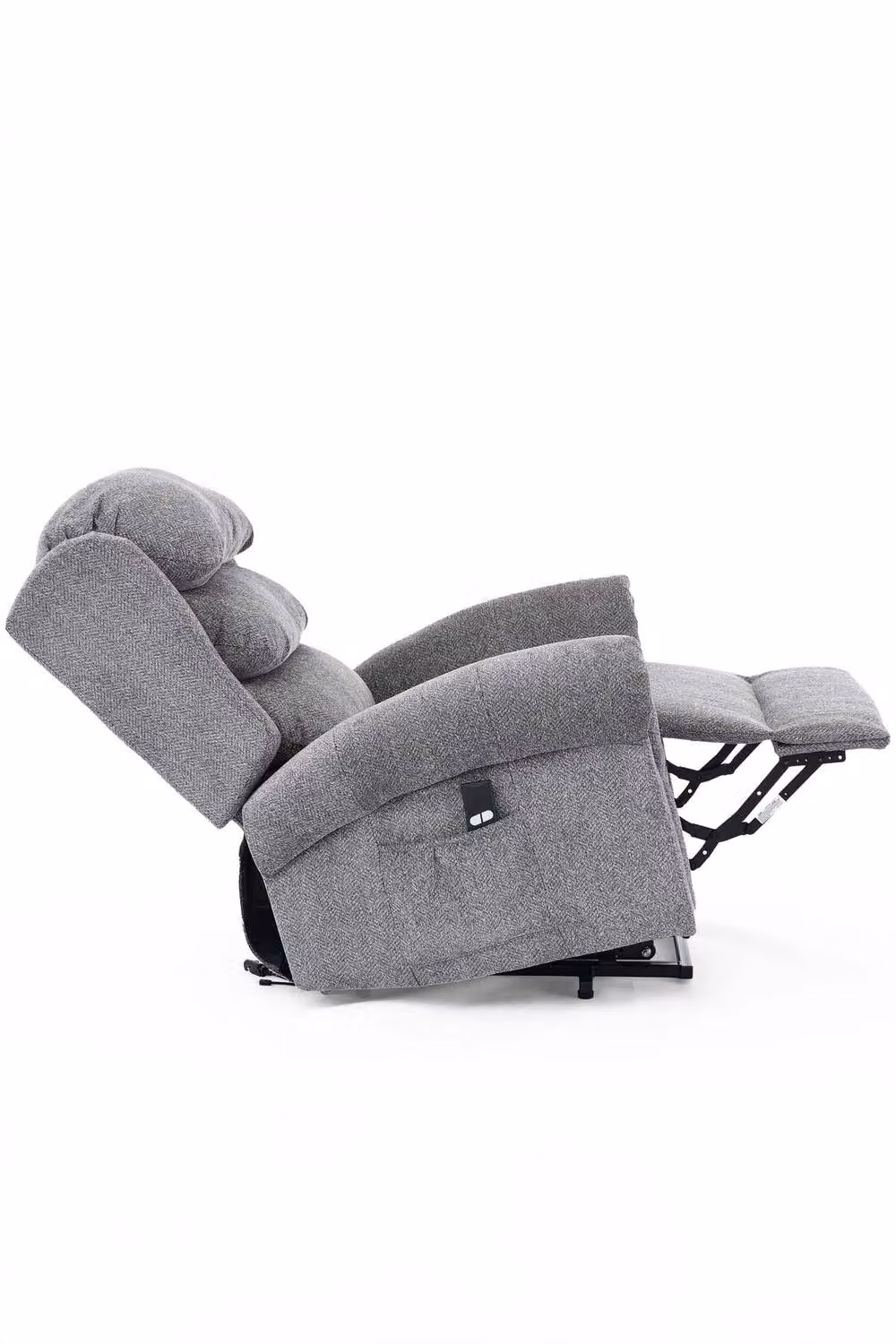 More4Homes Belvoir Grey Fabric Single Motor Mobility Rise Recliner Chair – 3