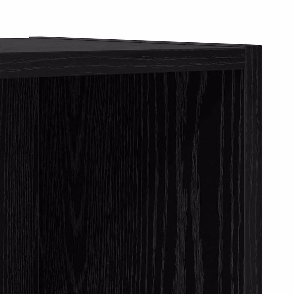 Berkfield Home Modern Black Oak TV Cabinet, W/D/H: 37 x 37 x 107 cm – 3