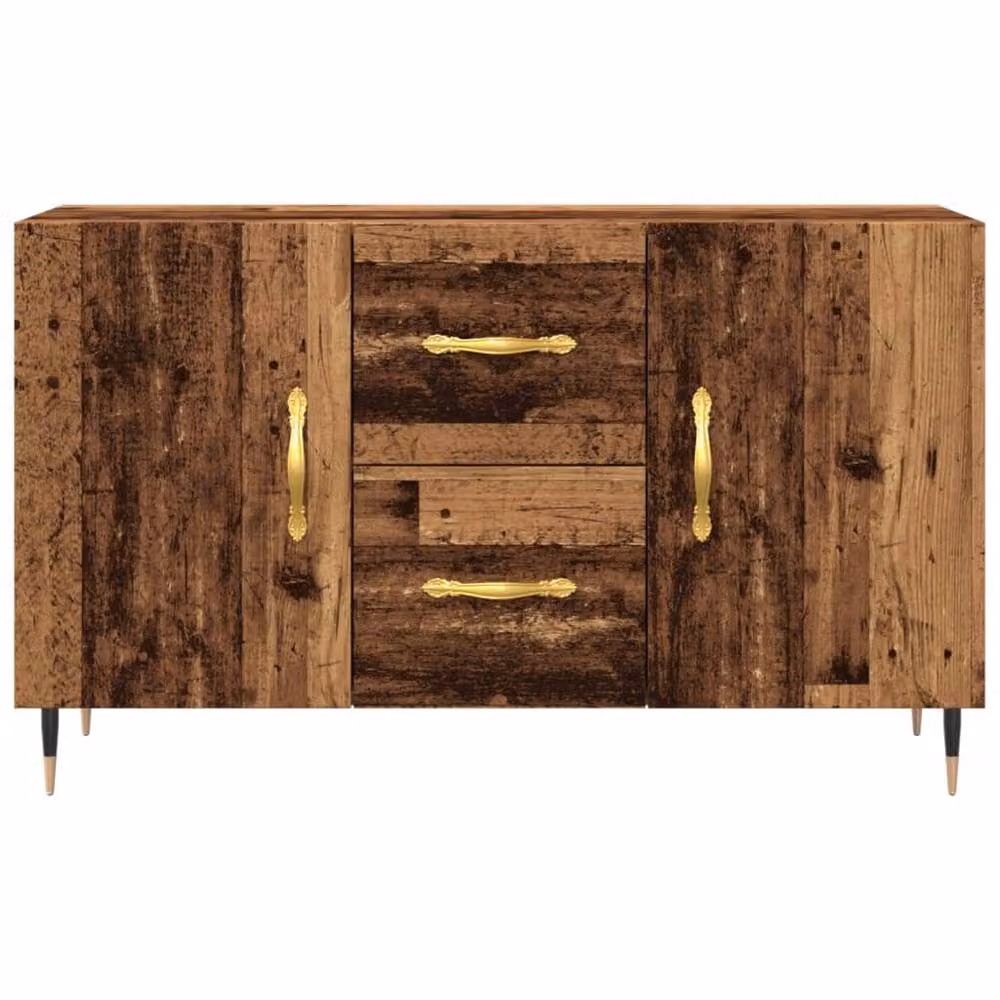 Berkfield Home Old Wood Sideboard in Brown, W/D/H: 100 x 36 x 60 cm – 4