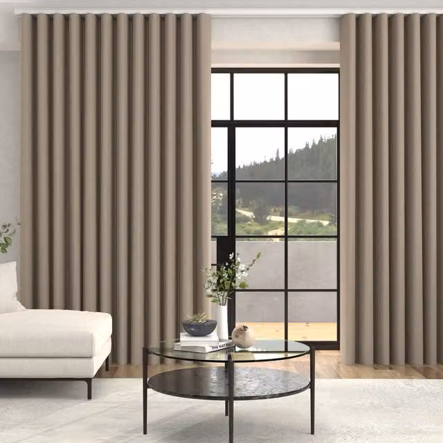 Terrys Arla Soft Texture Made To Measure Blackout Curtains in Latte Beige
