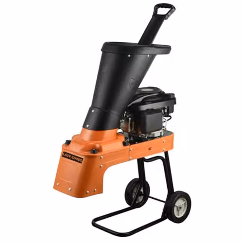 Ark Mat 4HP Petrol Wood Chipper Shredder Mulcher in Orange with 159cc Engine and Belt Drive Transmission – 1