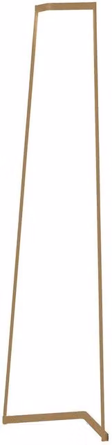 Netlighting Minimalist Gold Floor Lamp with Dimmable 40W LED Warm White Bulb