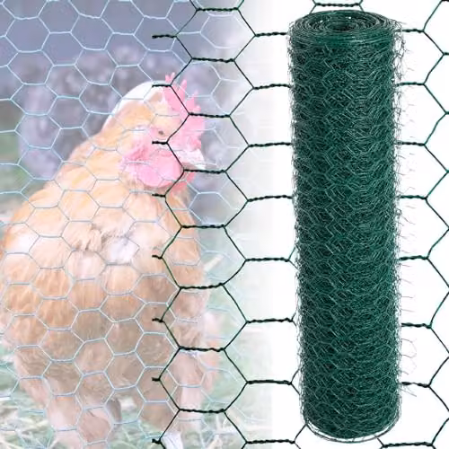Actiaspet Green PVC Coated Galvanised Steel Wire Mesh Fencing, W: 60 cm, H: 90 cm, D: 60 cm – 2