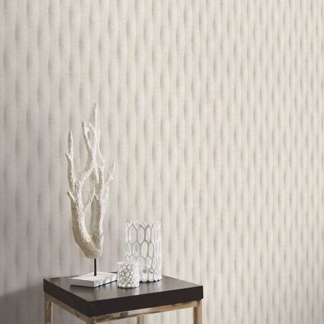Erismann Abstract Stone Look Vinyl Wallpaper in Beige
