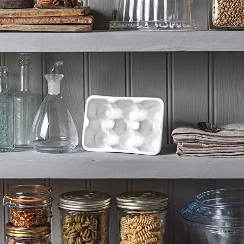 Wm Bartleet & Sons Traditional Porcelain 6 Egg Storage Box in White – 3