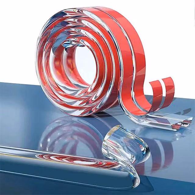 NESTLUNE Self Adhesive Furniture Corner Protector Strip, Clear, W: 52 cm, L: 500 cm – 1