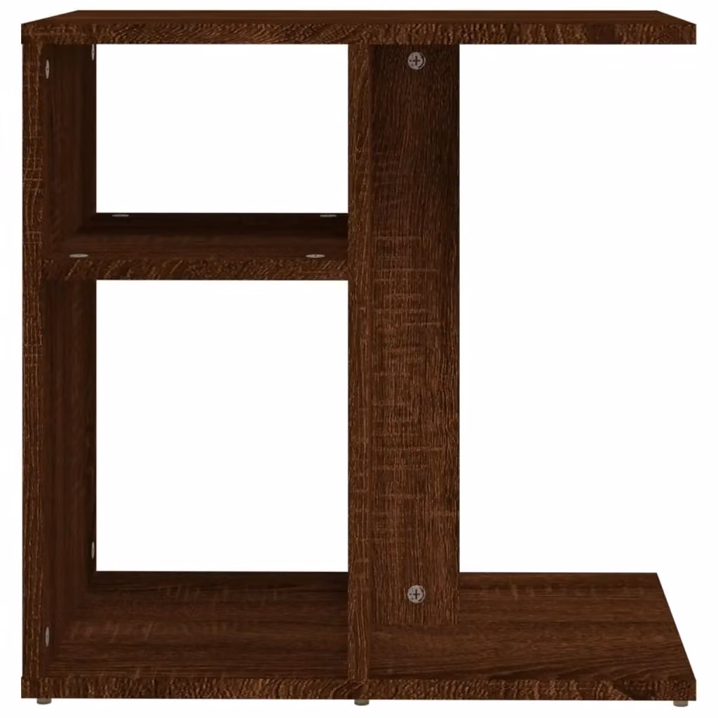 Berkfield Home Modern Side Table in Brown Oak, W/D/H: 50 x 30 x 50 cm – 4