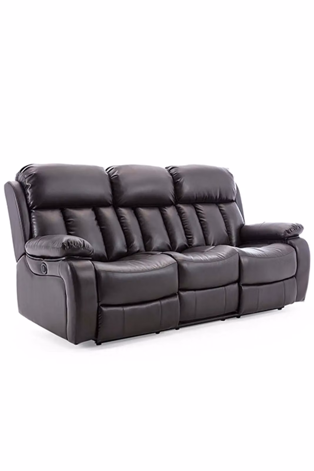 More4Homes Chester Electric Recliner 1+3 Seater Sofa Set in Brown Bonded Leather – 2