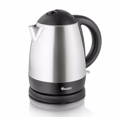 Swan SK31020N Brushed Stainless Steel Jug Kettle, 1 Litre, Silver and Black, 2000W with Auto Shut-off – 6