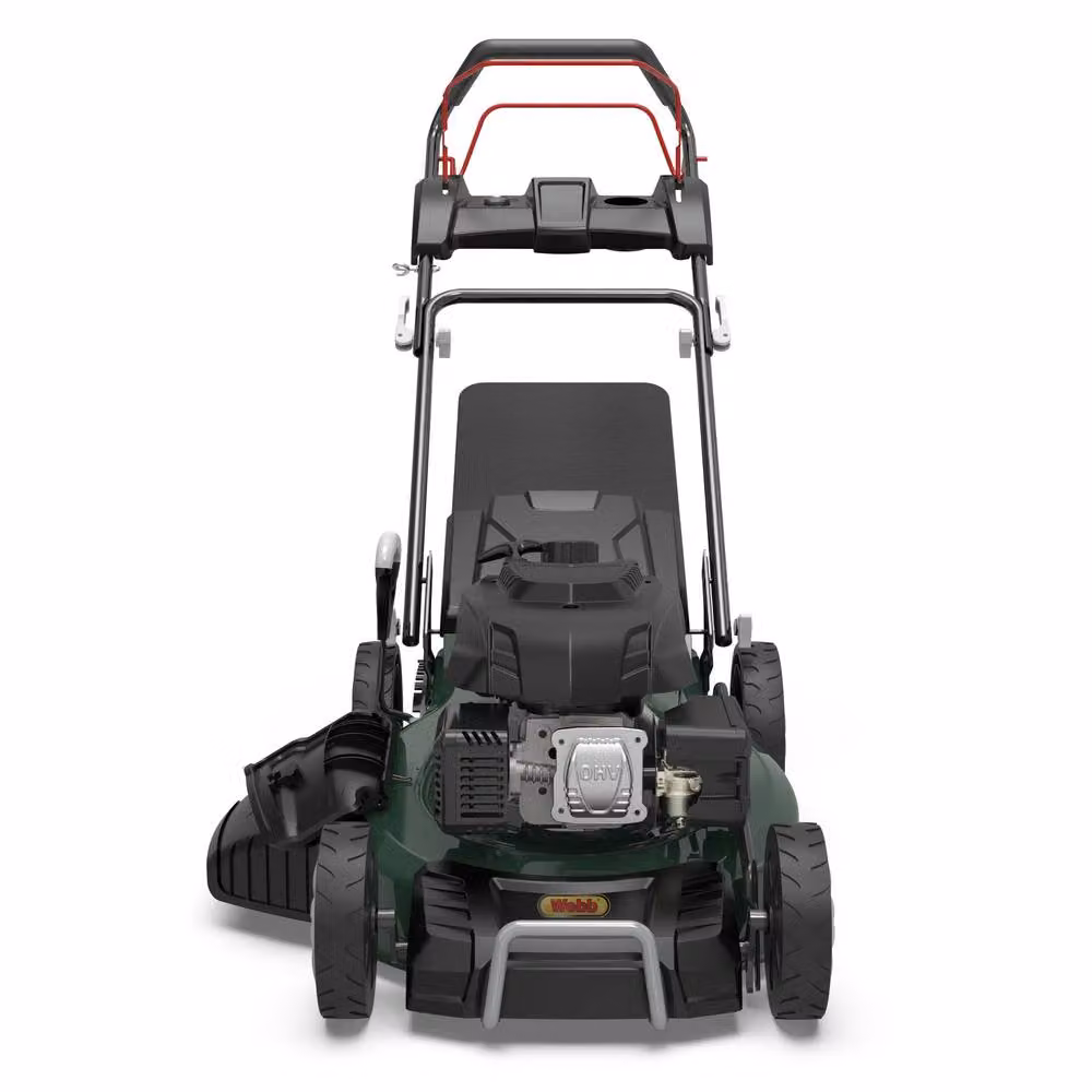 Webb Classic Self Propelled Electric Start Petrol Lawnmower, Green, 51 cm – 2